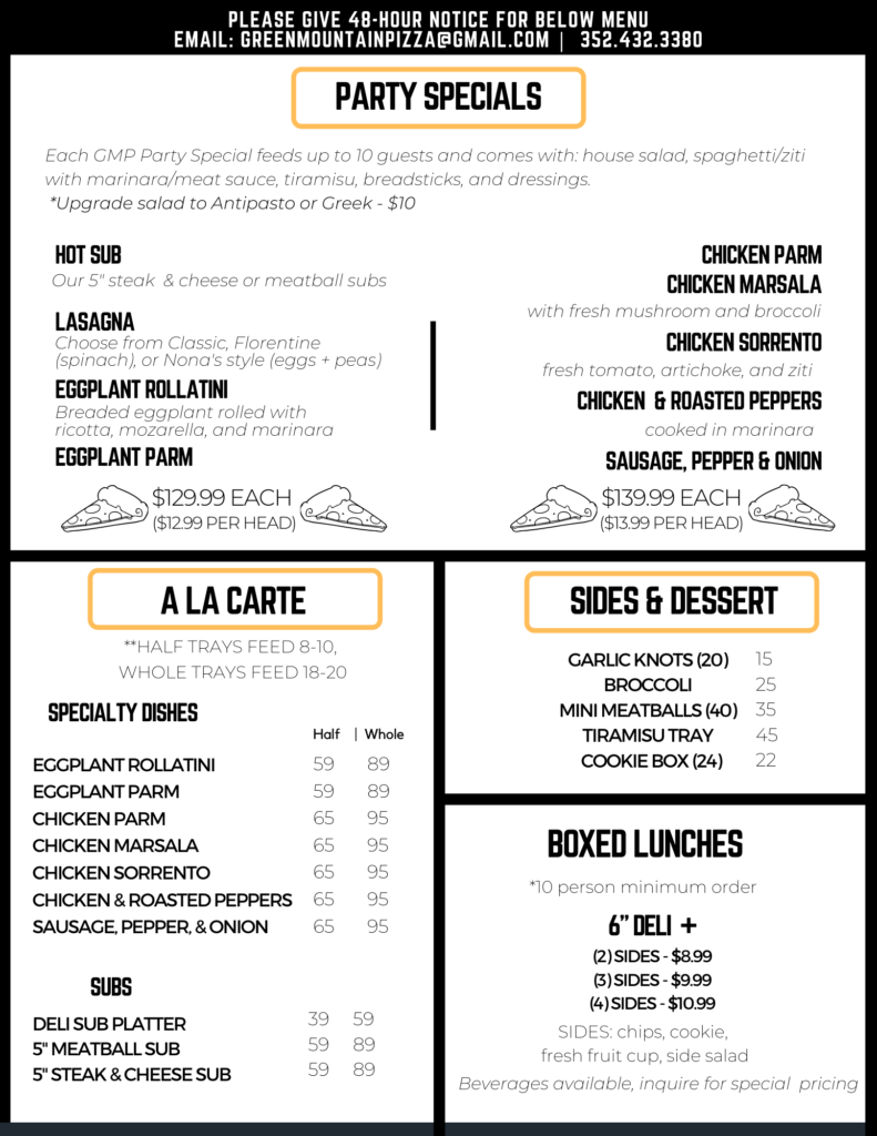 catering menu page 2